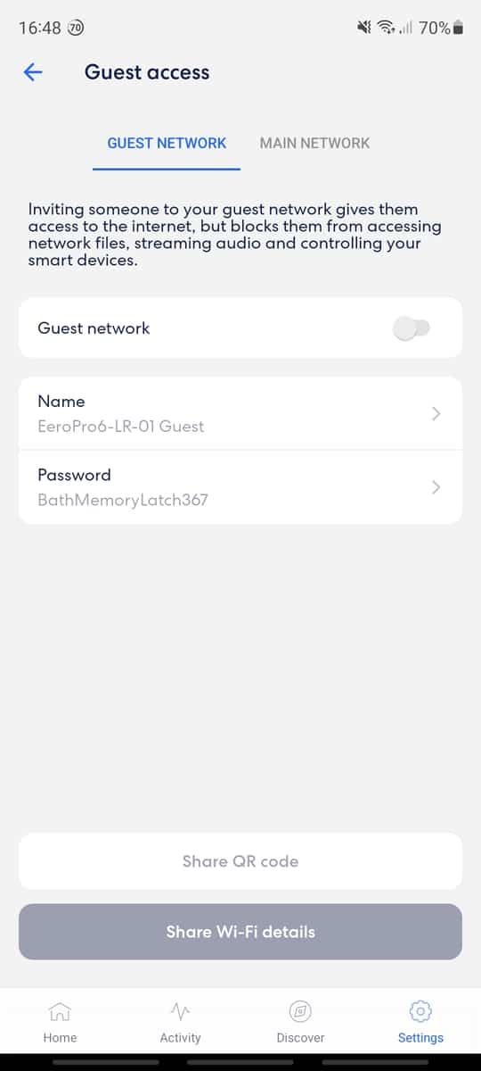 How to enable a guest network within the Eero app