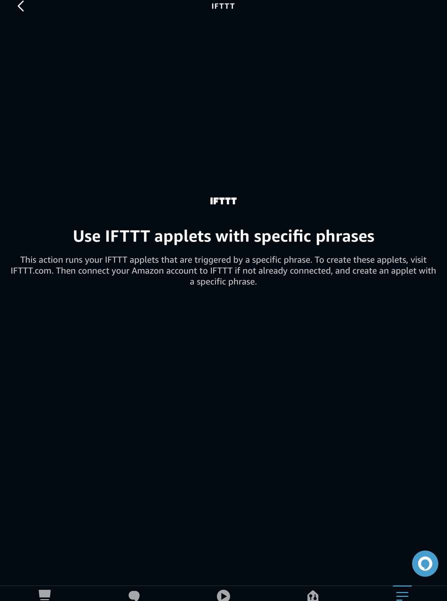 IFTTT in the Alexa app