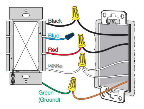 Lutron Caseta wiring diagram with a neutral wire