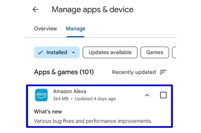 Manage Apps