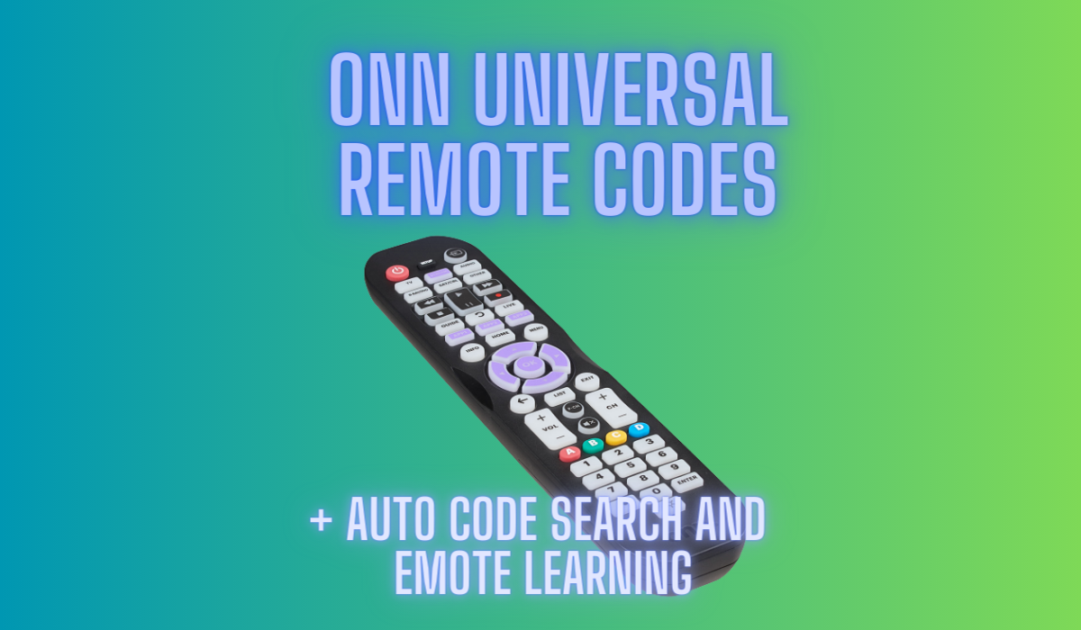 Onn Universal Remote Codes