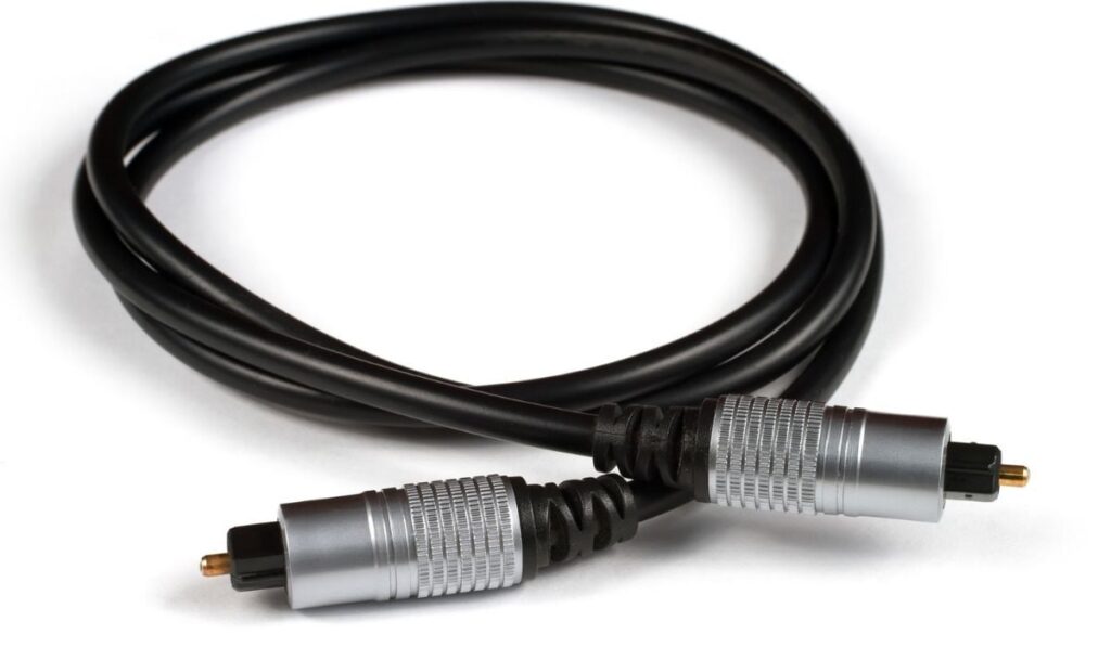 Optical cable for audio signal transmission