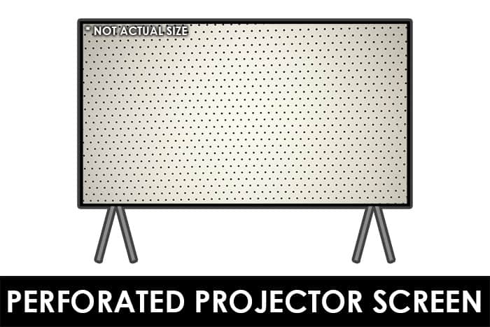 Perforated Projector Screen - Acoustically Transparent Screen