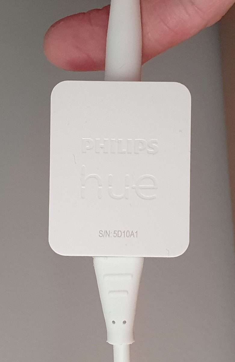 Philips Hue Lightstrip Plus controller - front view