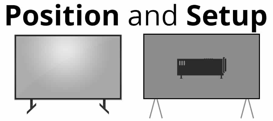 Projector vs TV - Position and Setup - Smaller