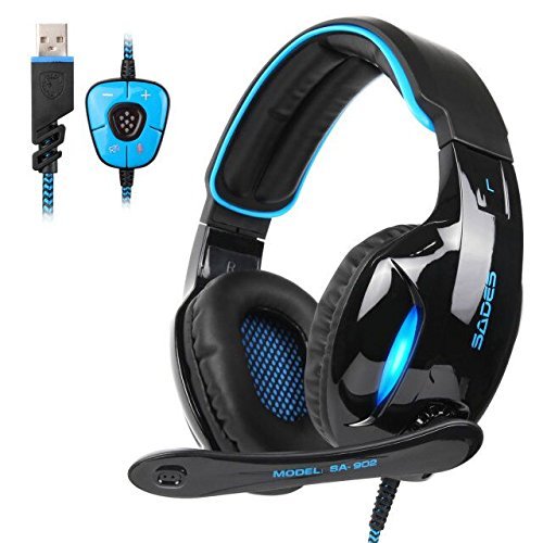 SADES SA902 7.1 Virtual Surround Sound Gaming Headset