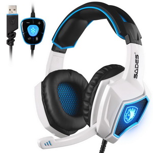 SADES Spirit Wolf 7.1 Surround Sound Gaming Headset