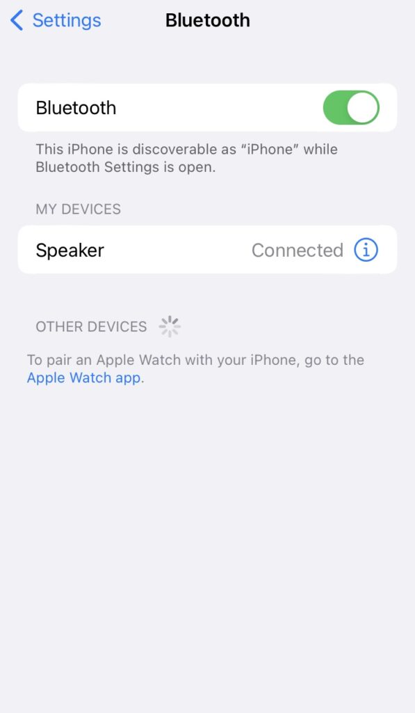 Select and connect your iOS device