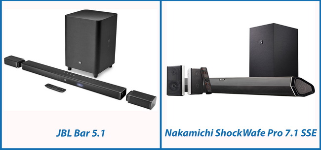 Soundbar-based surround sound systems