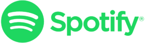 Spotify green logo with Spotify text