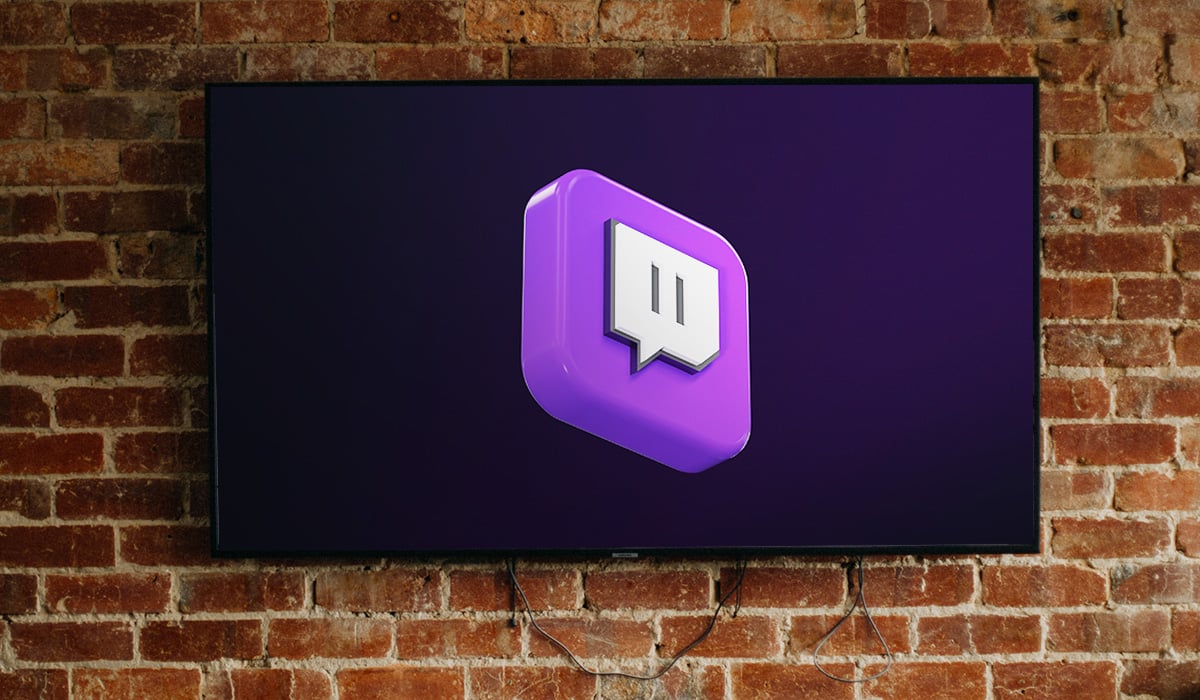 TV showing Twitch icon