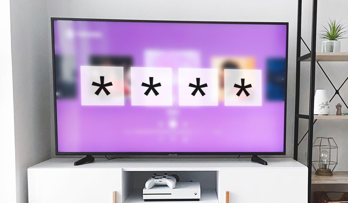 TV with 4-Digit Passcode