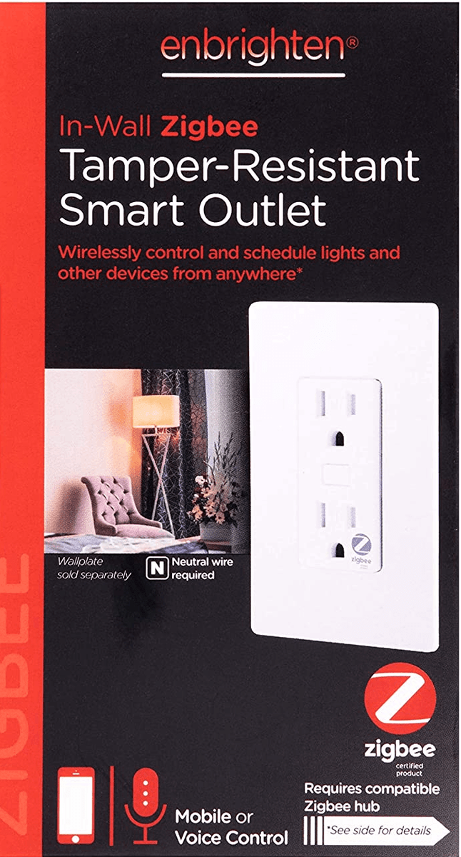 The Enbrighten ZigBee Smart Outlet Receptacle