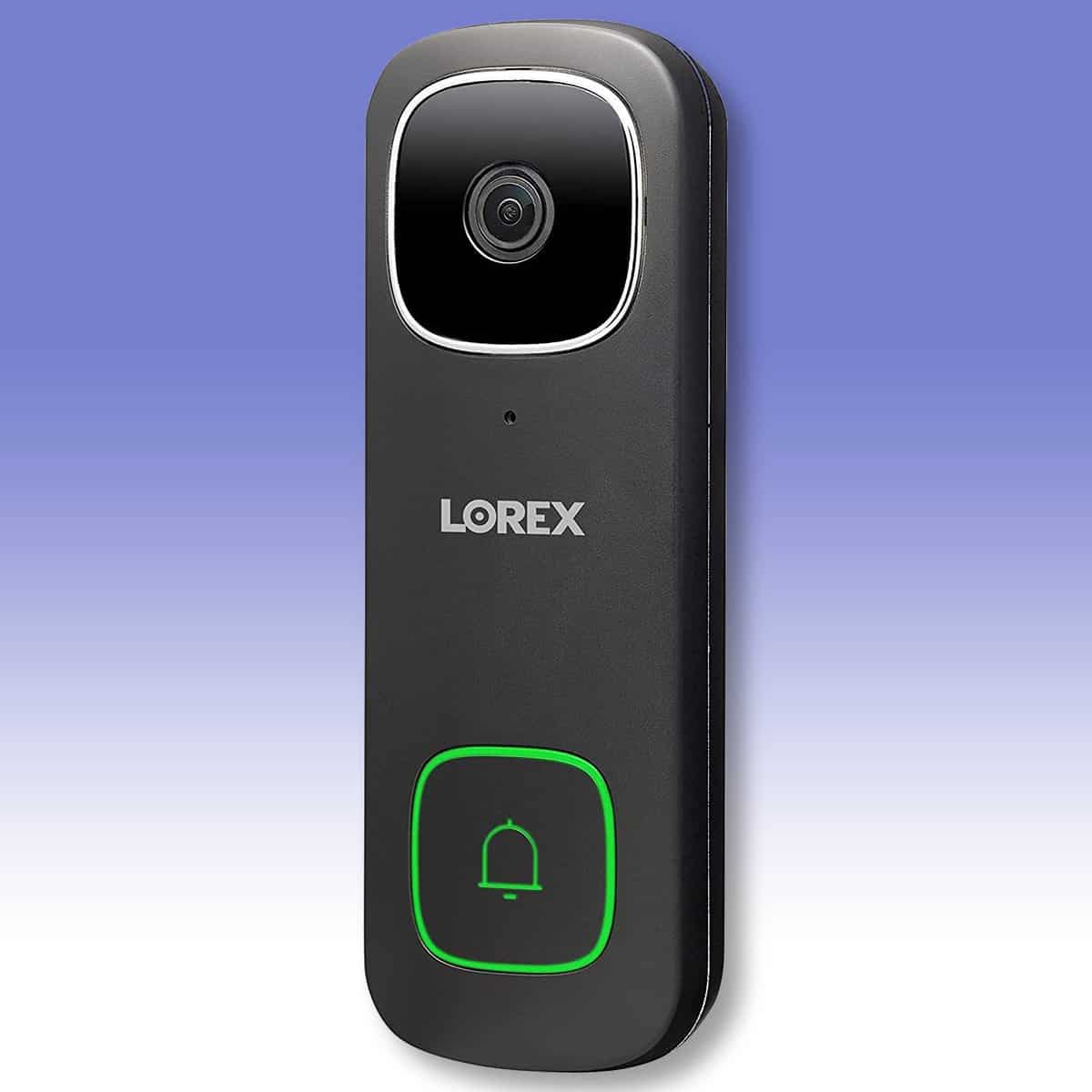 The Lorex 2K Wi Fi hardwired smart doorbell