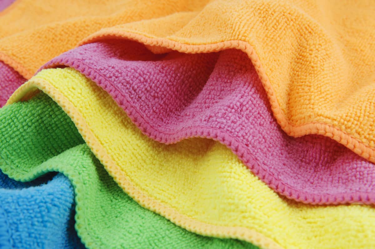 Various microfiber clothes