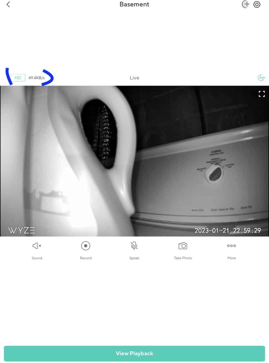 Where to find Video Resolution in the Wyze app