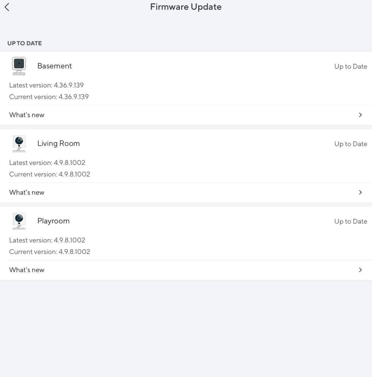 Wyze App Firmware Updates