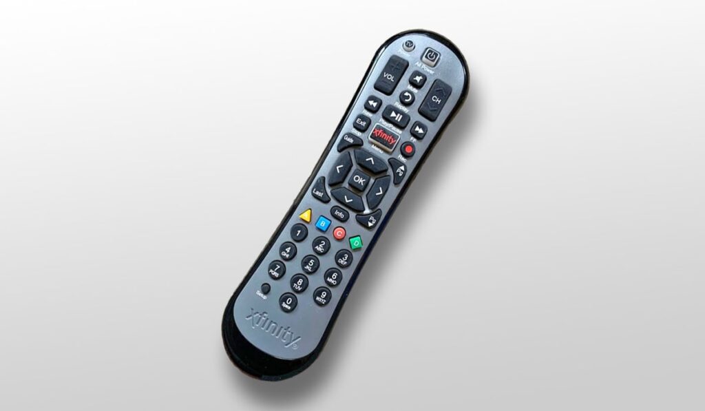 Xfinity Remote on white background