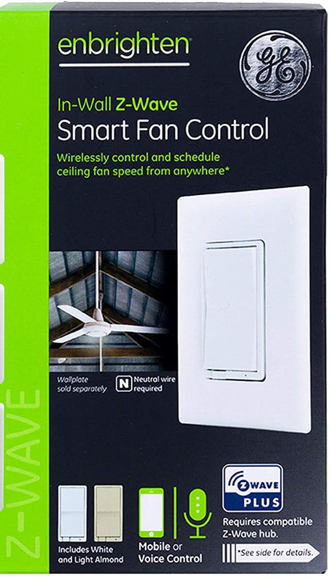 GE enbrighten Z-Wave smart fan speed controller