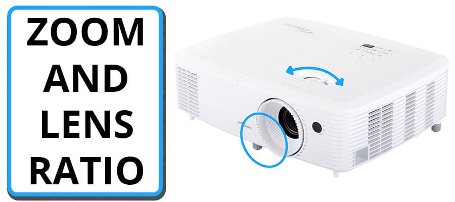 Projector Specs - Zoom and Lens Ratio - Smaller