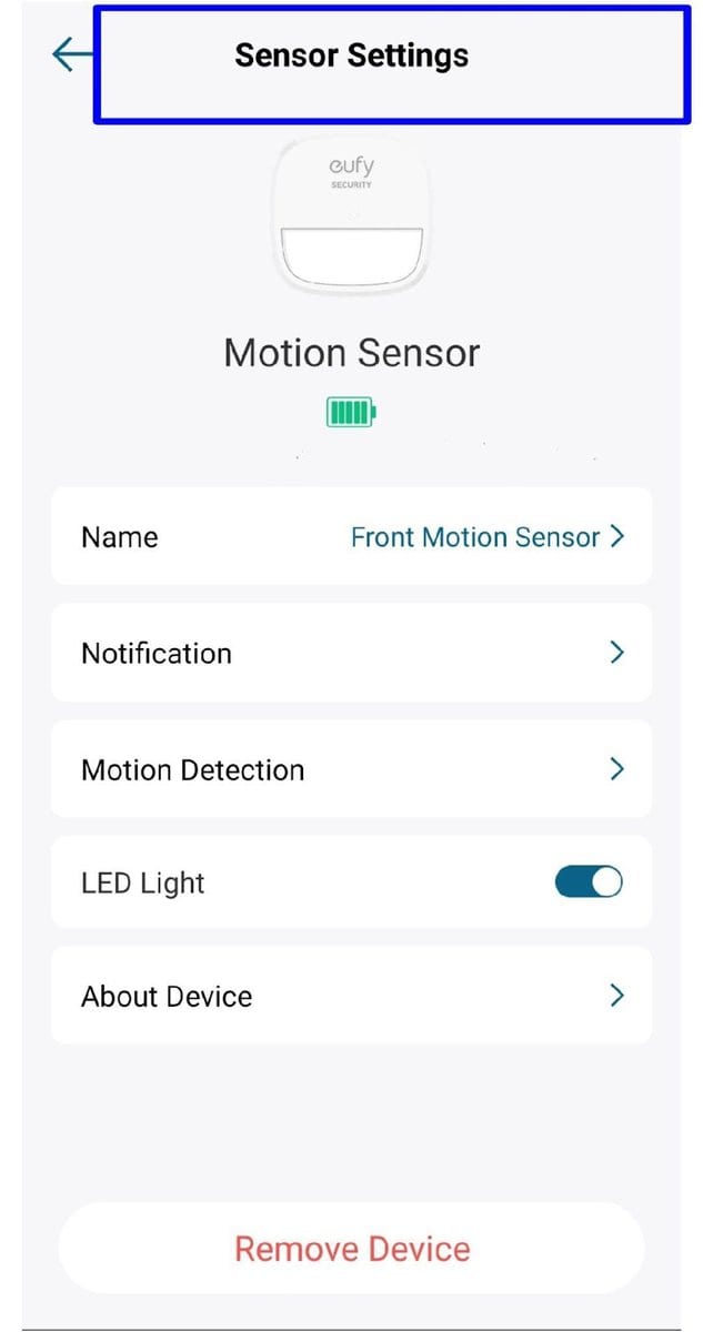 Adjust Motion Detection Settings