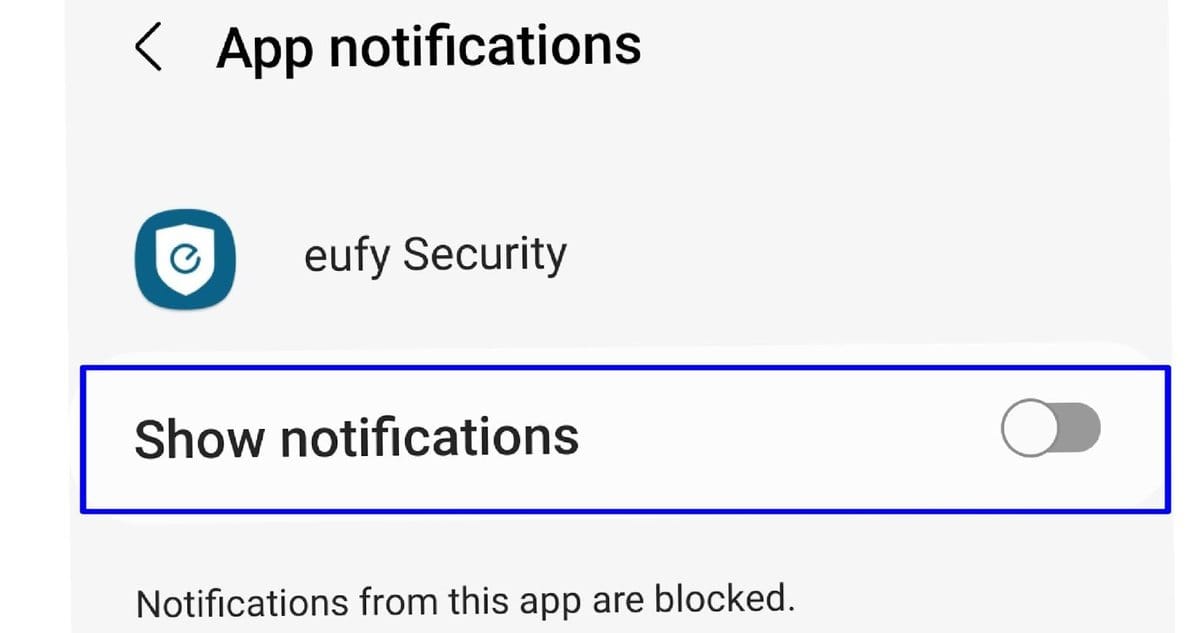 show notification