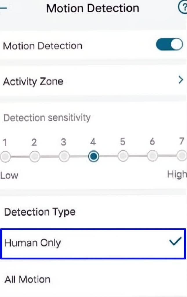 Human Only Setting