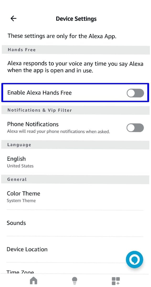 enable alexa hands free