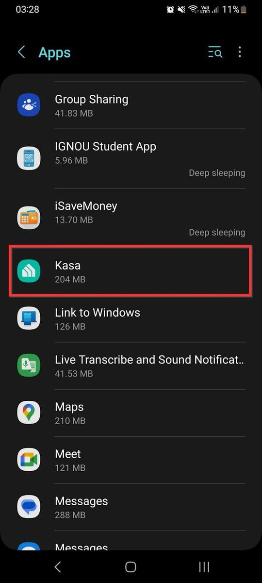 Find and tap the Kasa Smart app