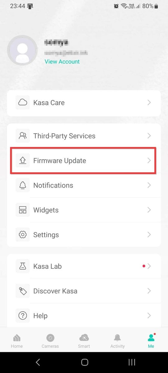 update Kasa Bulb Firmware