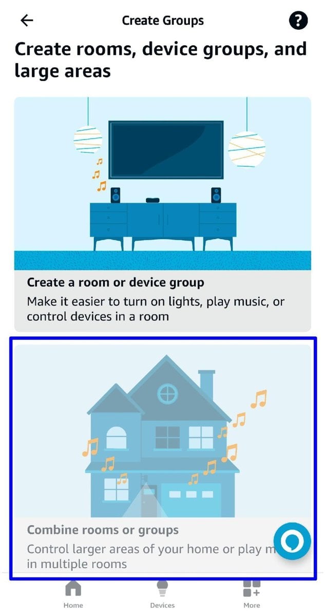 Combine rooms or groups