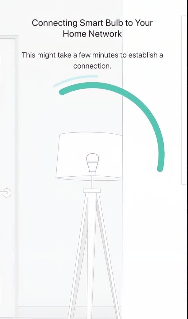 Kasa App automatically connects to the Smart Bulb’s WiFi network