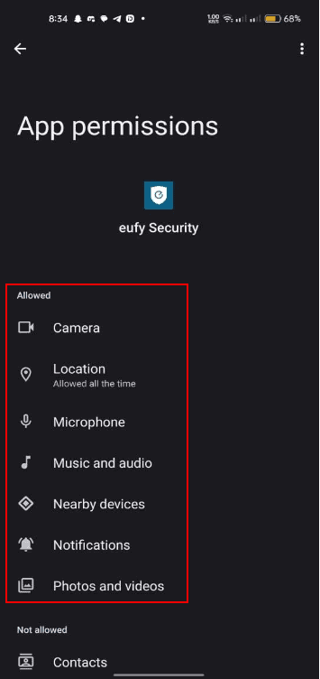 Adjust Security Settings