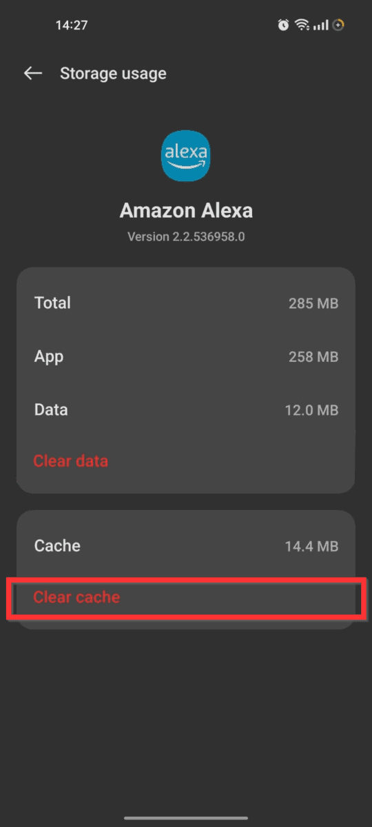 Clearing Cache and Reinstalling the Alexa App