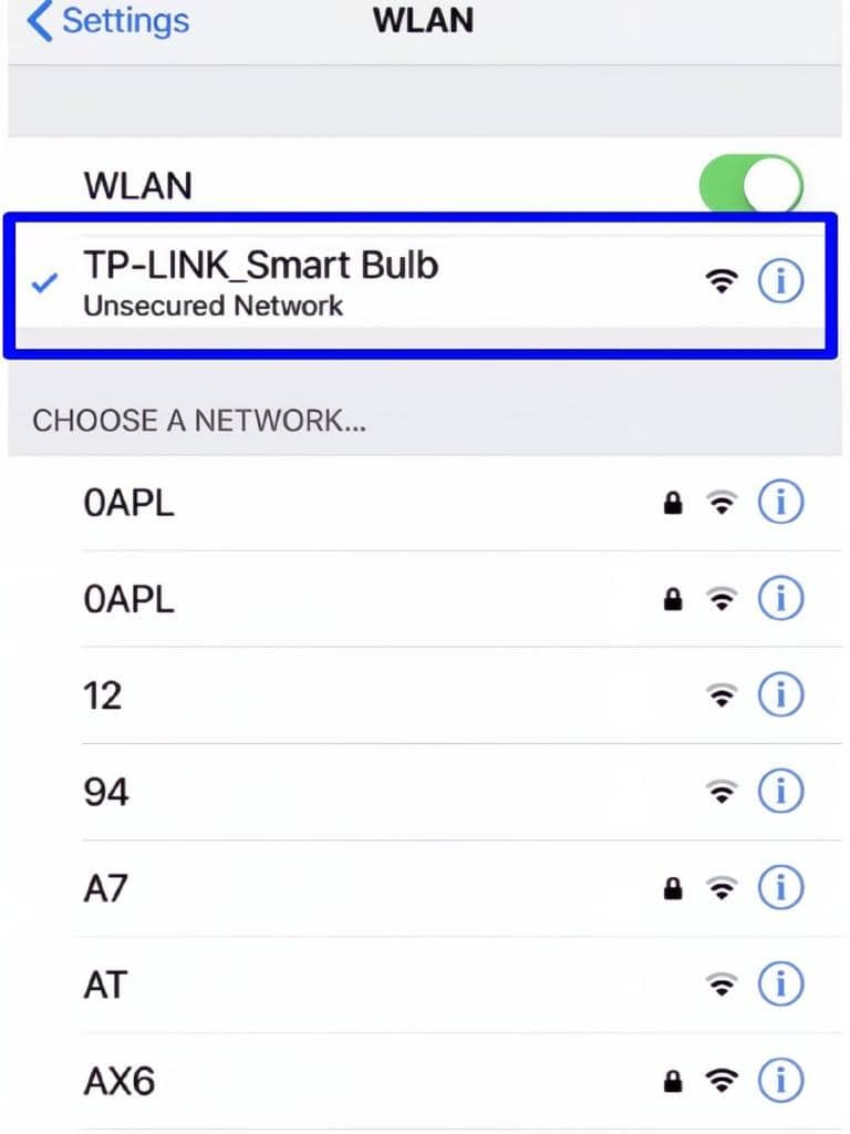 connecting to the WiFi network