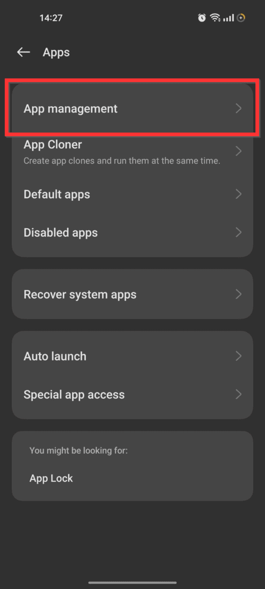 Tap App Management