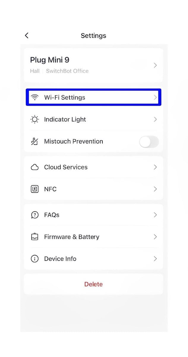 WiFi Settings