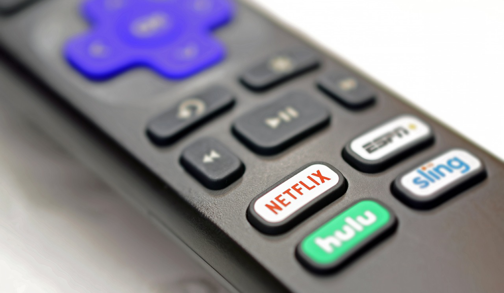 Close-Up of a Roku Remote