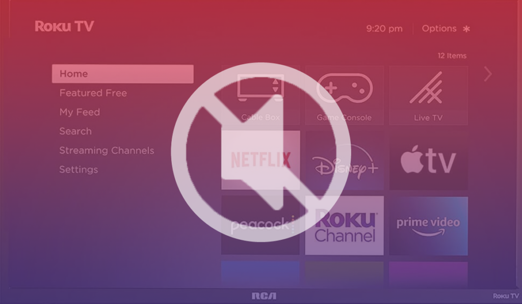 A Roku TV with no sound