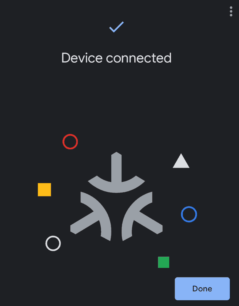 Successfully adding a device to Google Home via Matter