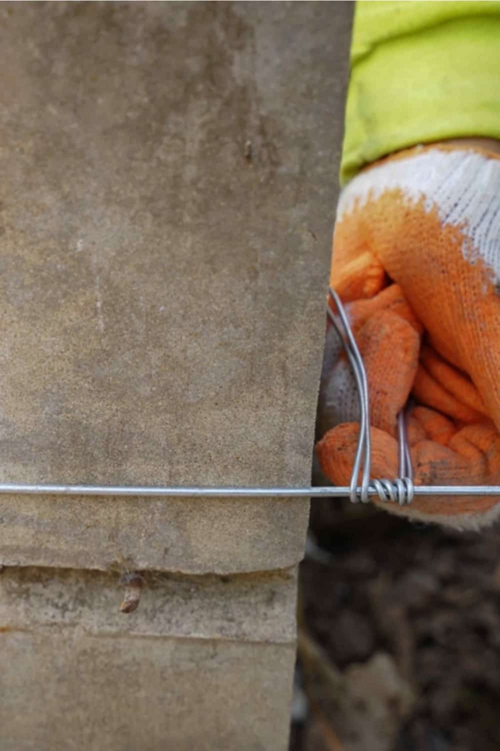 man makes barbed wire