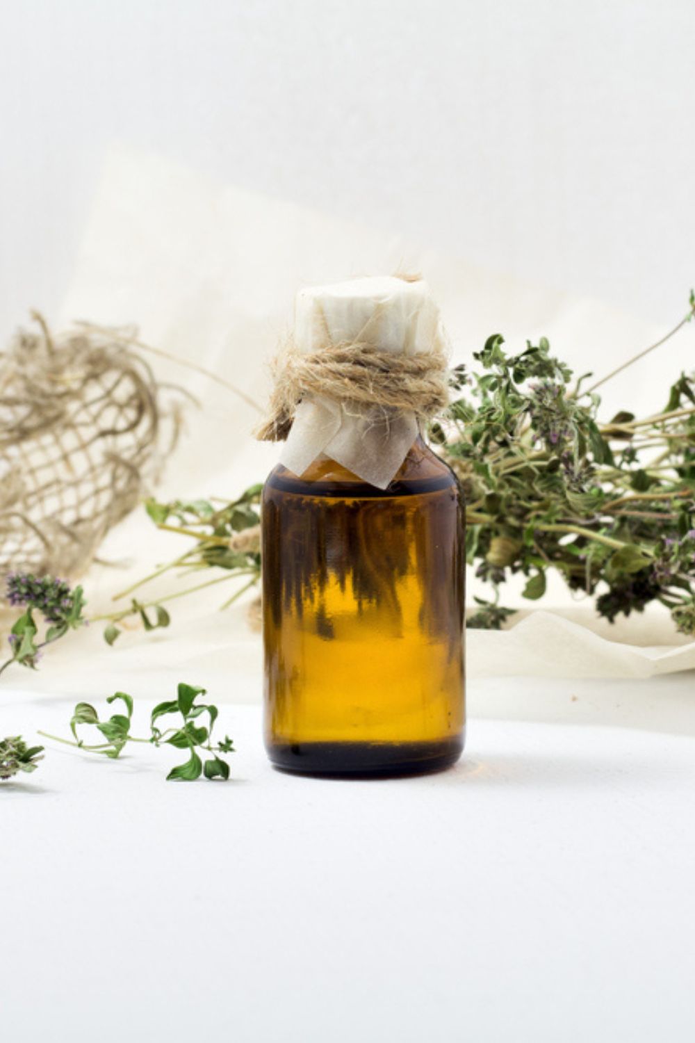 rosemary oil in bottle