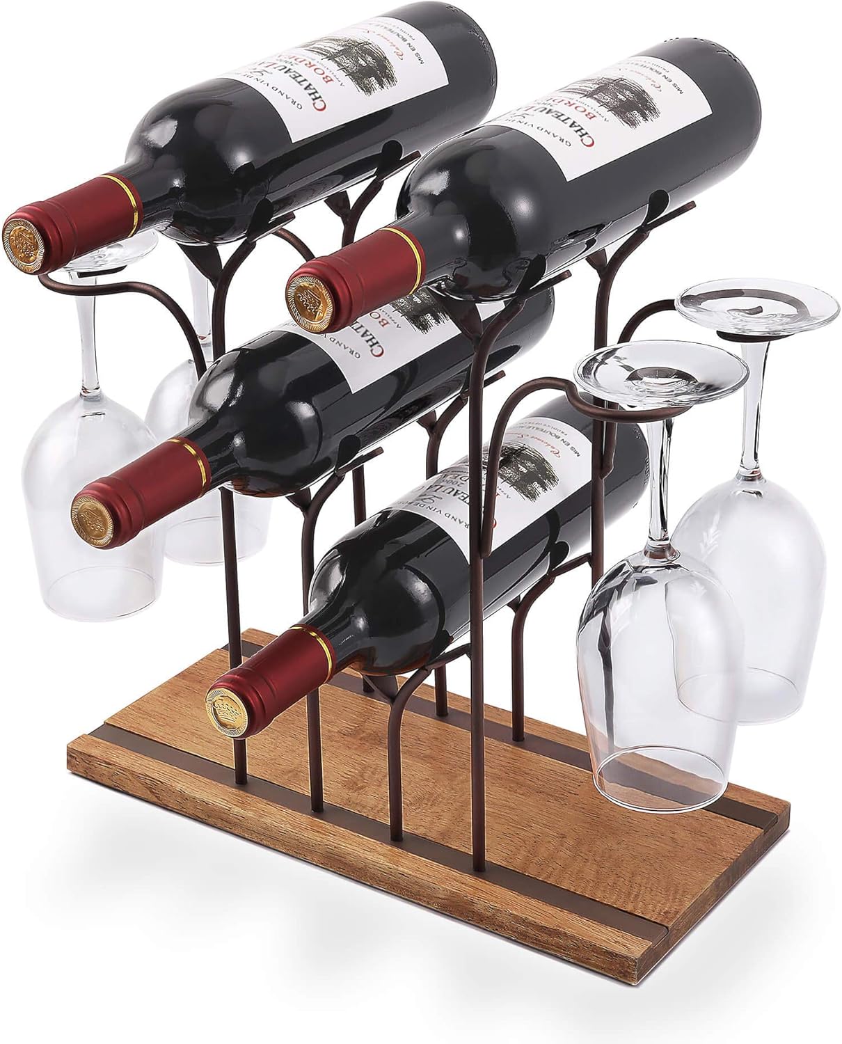 Tabletop Wood Wine Holder