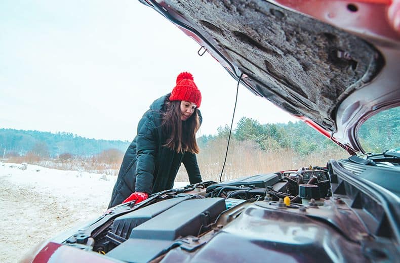 checking battery on the car