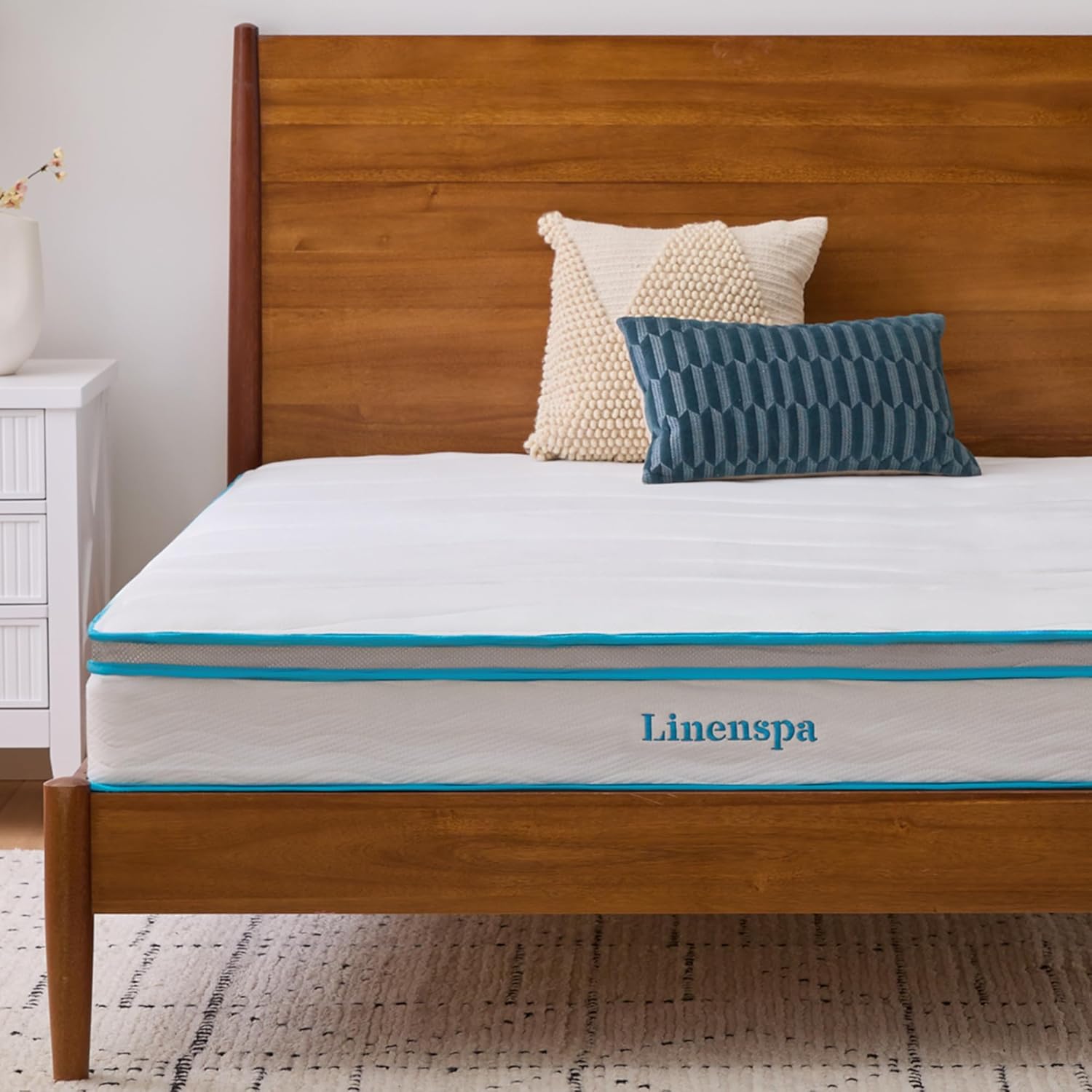 Linenspa 8 Inch Memory Foam and Spring Hybrid Mattress