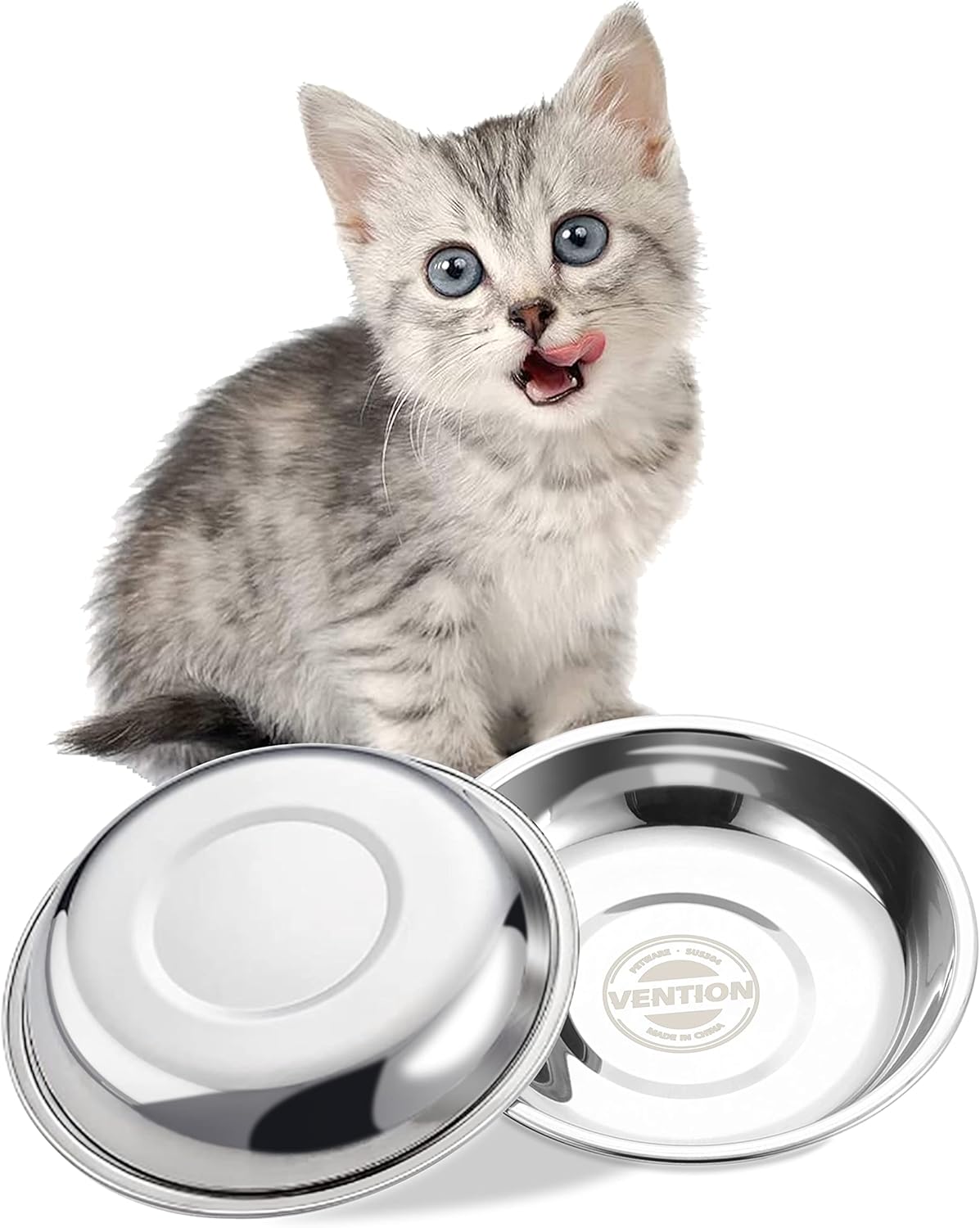 VENTION Small Shallow Cat Food Bowls