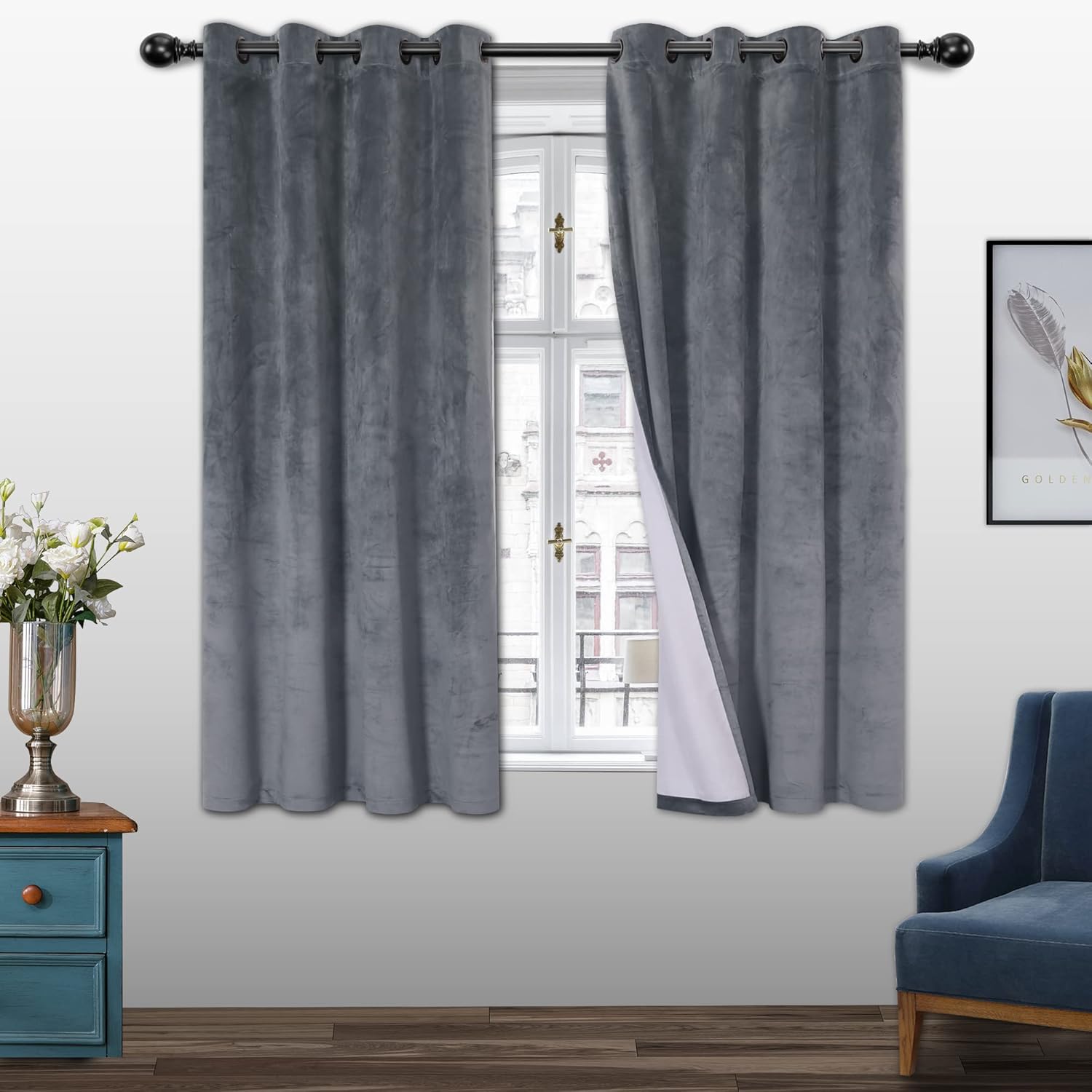 BONZER 100% Blackout Curtains