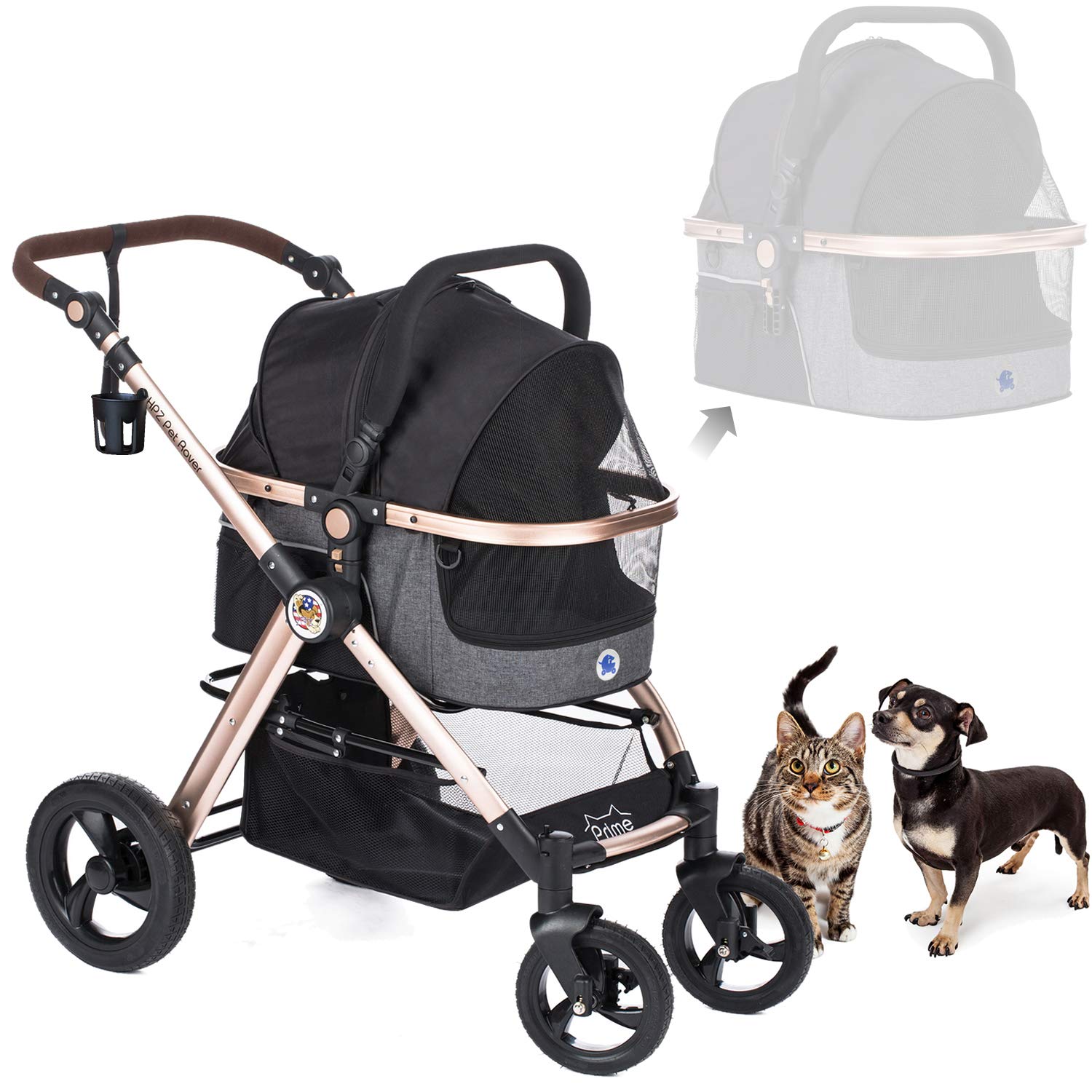 HPZ Pet Rover Prime Luxury Cat Stroller