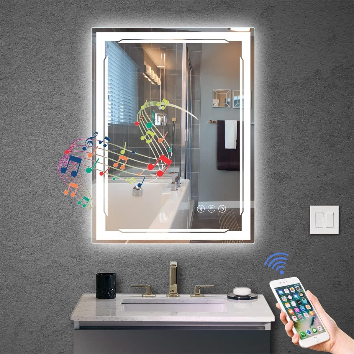 M LTMIRROR Smart Bathroom Mirror