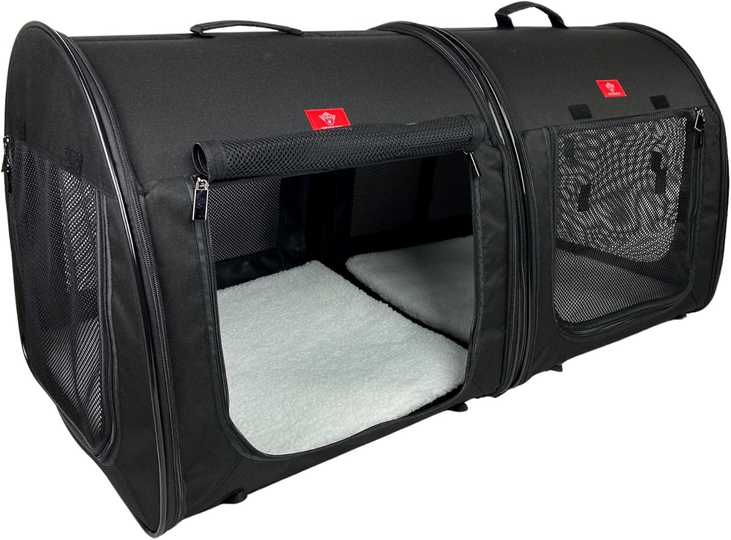 Portable 2-in-1 Double Pet Kennel